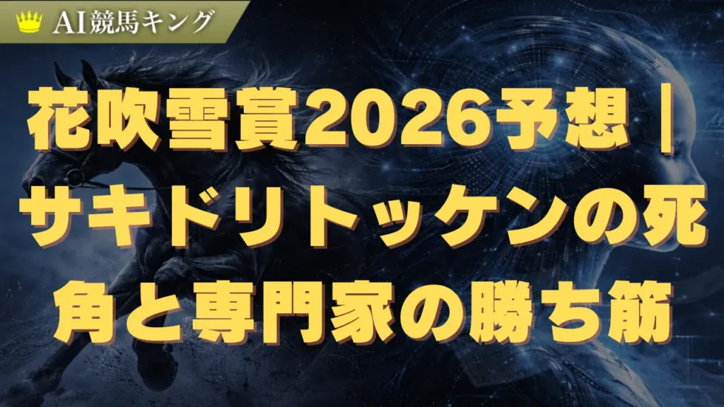 花吹雪賞2026予想｜サキドリトッケンの死角と専門家の勝ち筋