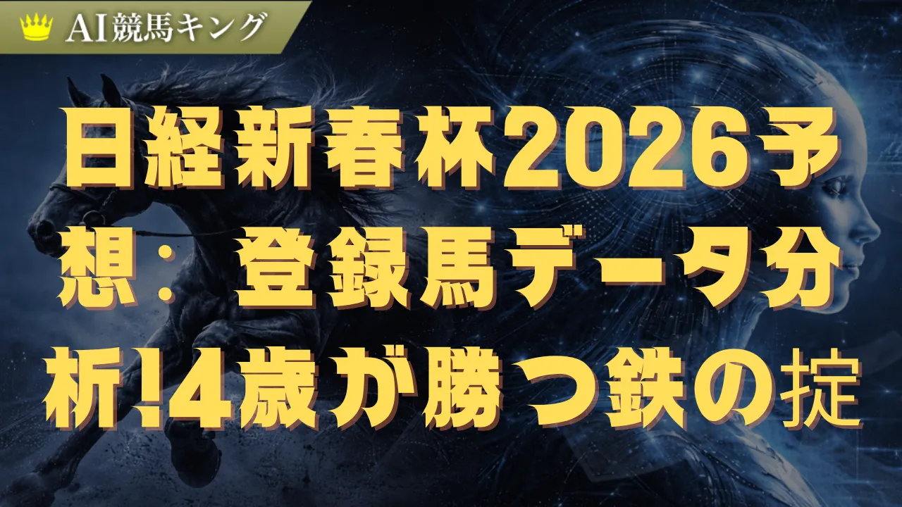 日経新春杯2026予想：登録馬データ分析！4歳が勝つ鉄の掟