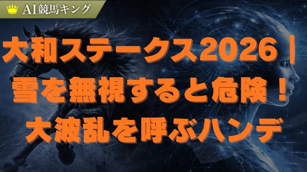 大和ステークス2026予想｜雪で激変？京都ダート1200mの鉄則を解説