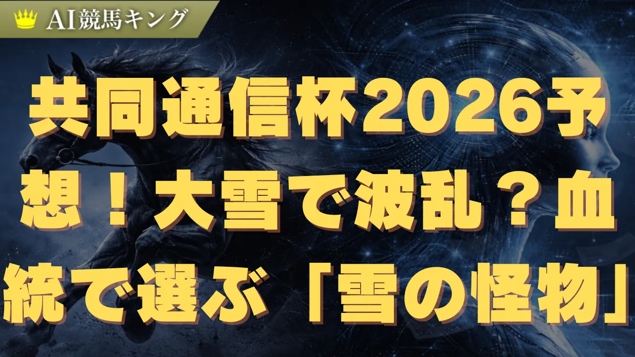 共同通信杯2026予想！大雪で波乱？血統で選ぶ「雪の怪物」
