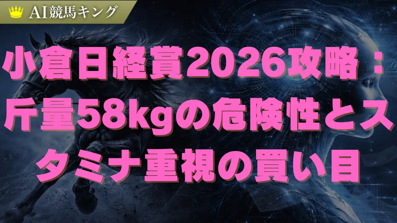 小倉日経賞2026予想：馬場状態とトラックバイアスから導く結論