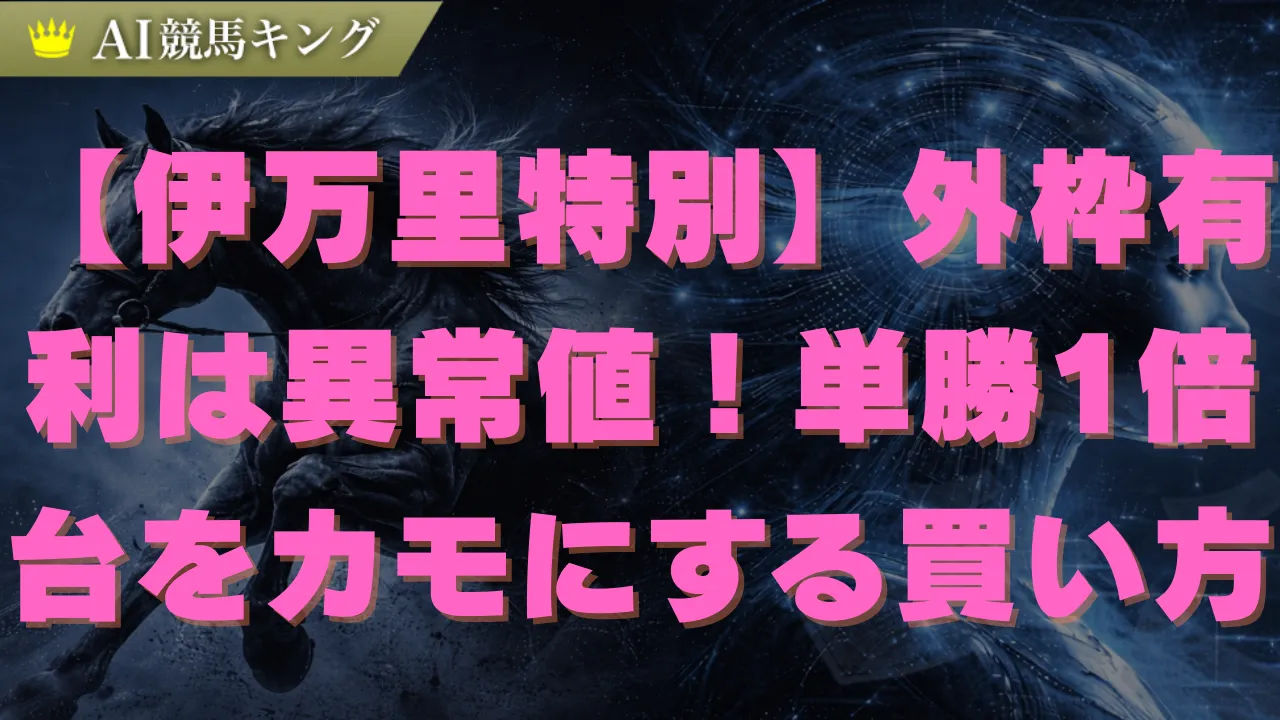 伊万里特別2026予想！1.1倍の罠と8枠の激走データ