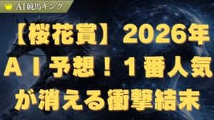 【桜花賞】２０２６年ＡＩ予想！１番人気が消える衝撃結末