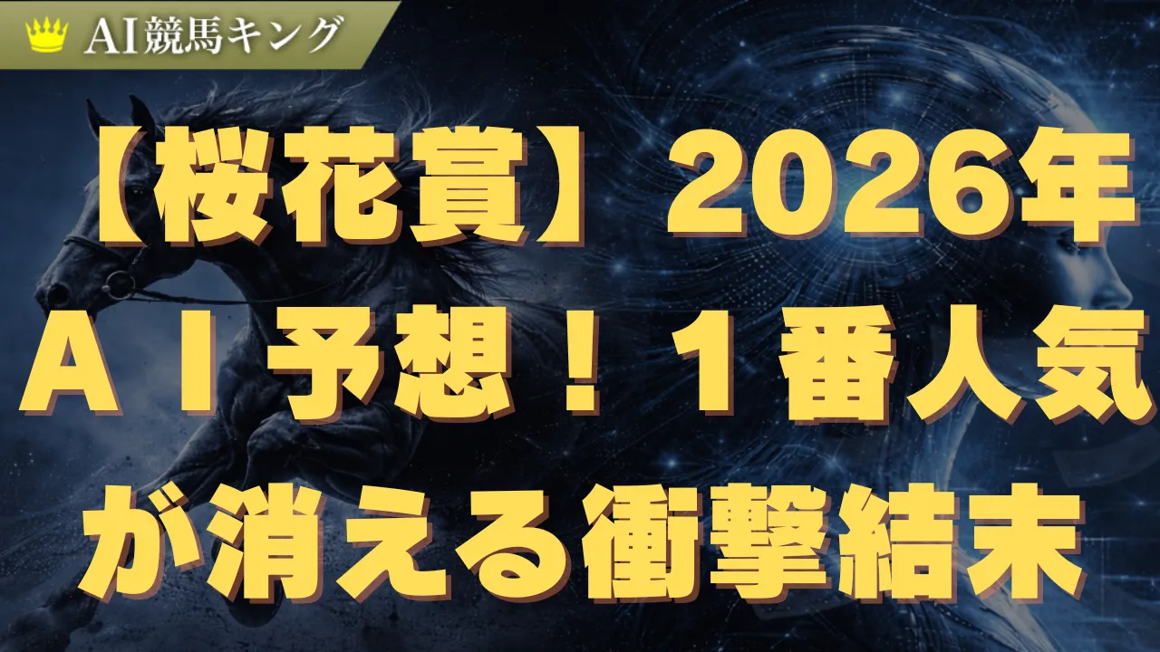 【桜花賞】２０２６年ＡＩ予想！１番人気が消える衝撃結末