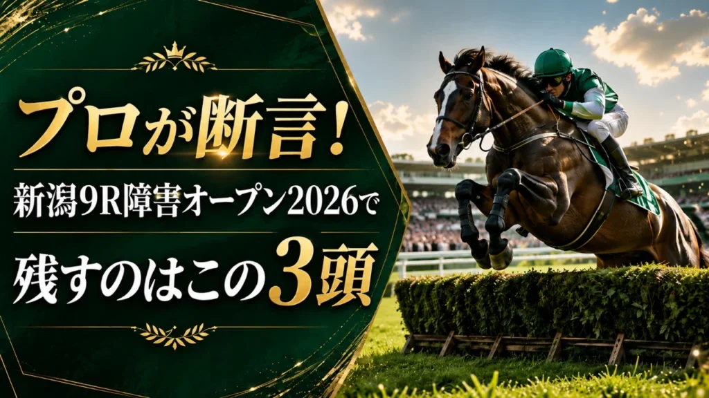 新潟9R障害オープン2026予想 アイキャッチ