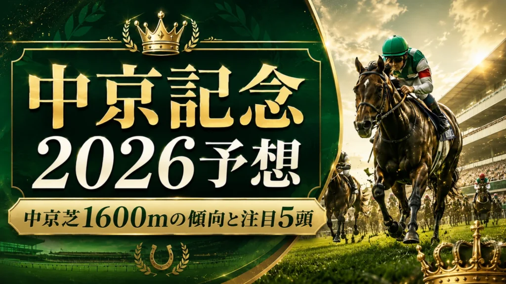中京記念2026予想｜中京芝1600mの傾向と注目5頭