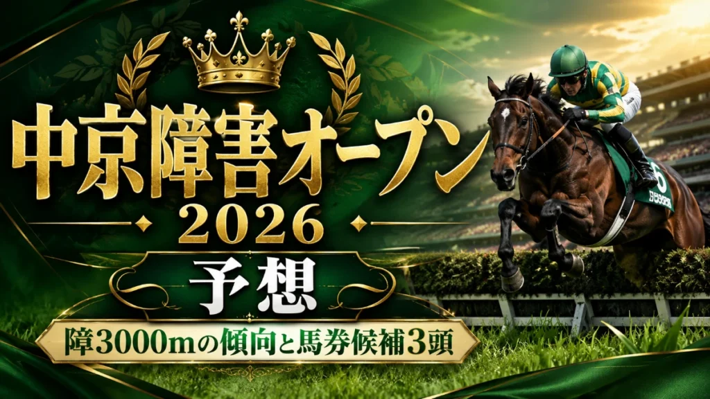 中京障害オープン2026予想｜障3000mの傾向と馬券候補3頭