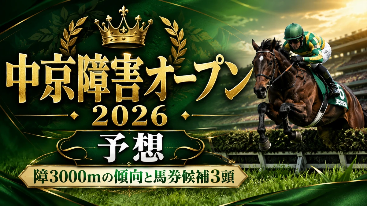 中京障害オープン2026予想｜障3000mの傾向と馬券候補3頭