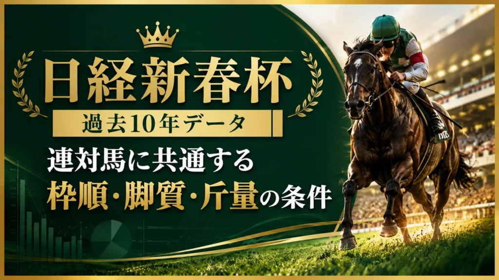 日経新春杯 過去10年データ｜連対馬に共通する枠順・脚質・斤量の条件