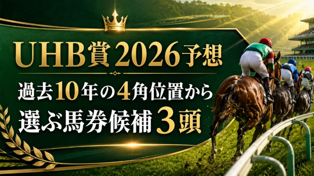 UHB賞2026予想｜過去10年の4角位置から選ぶ馬券候補3頭
