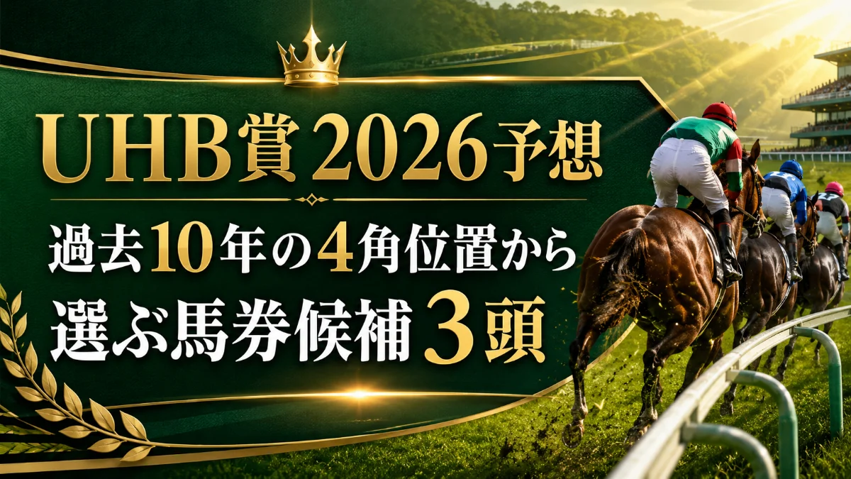 UHB賞2026予想|過去10年の4角位置から選ぶ馬券候補3頭