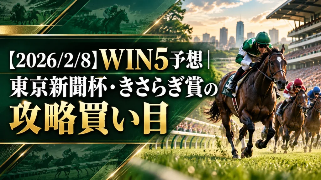 【2026/2/8】WIN5予想｜東京新聞杯・きさらぎ賞の攻略買い目