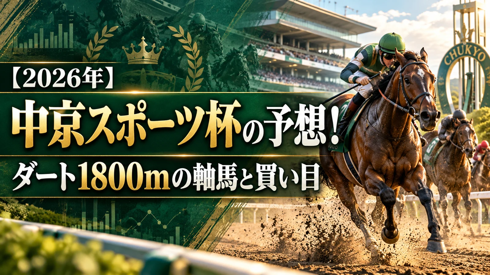 【2026年】中京スポーツ杯の予想！ダート1800mの軸馬と買い目