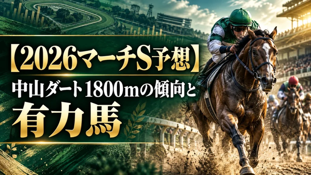 【2026マーチS予想】中山ダート1800mの傾向と有力馬