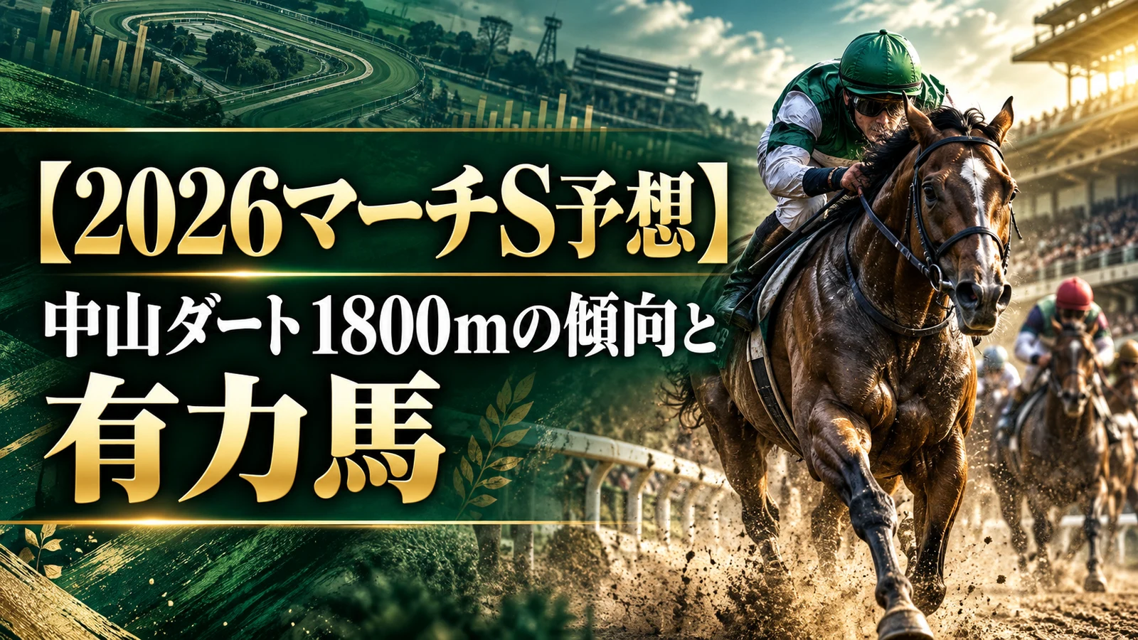 【2026マーチS予想】中山ダート1800mの傾向と有力馬
