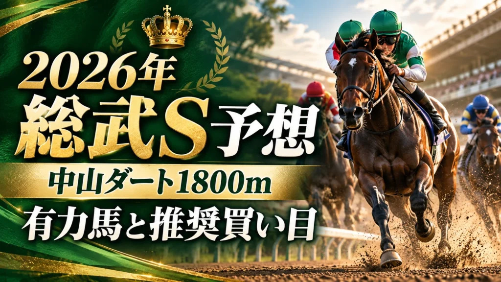 【2026年総武S予想】中山ダート1800m有力馬と推奨買い目