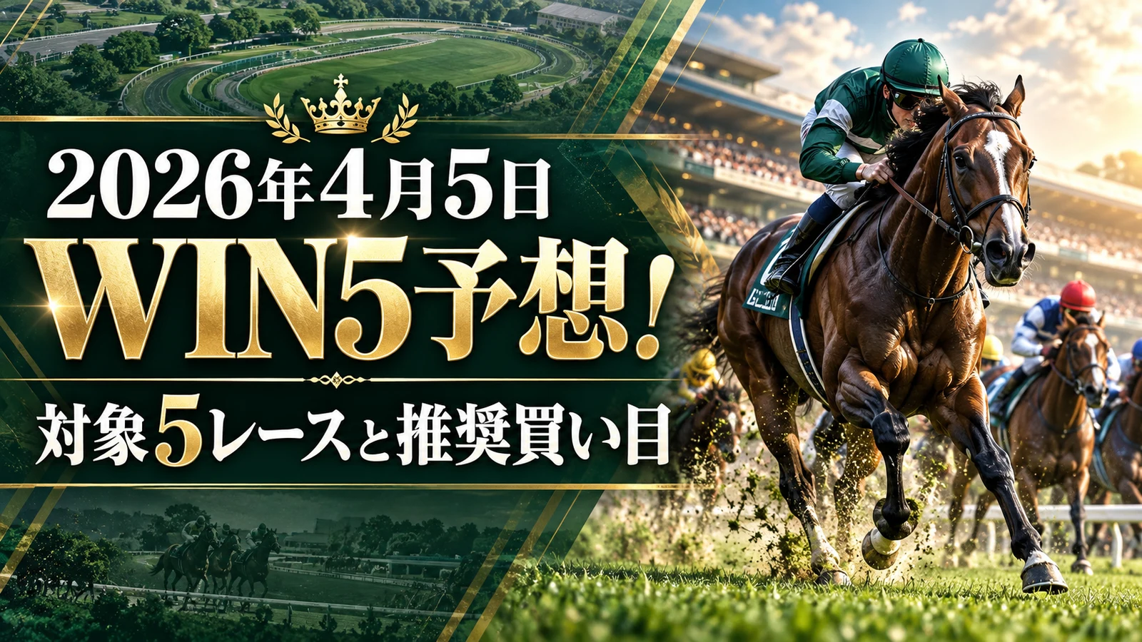 2026年4月5日WIN5予想!対象5レースと推奨買い目
