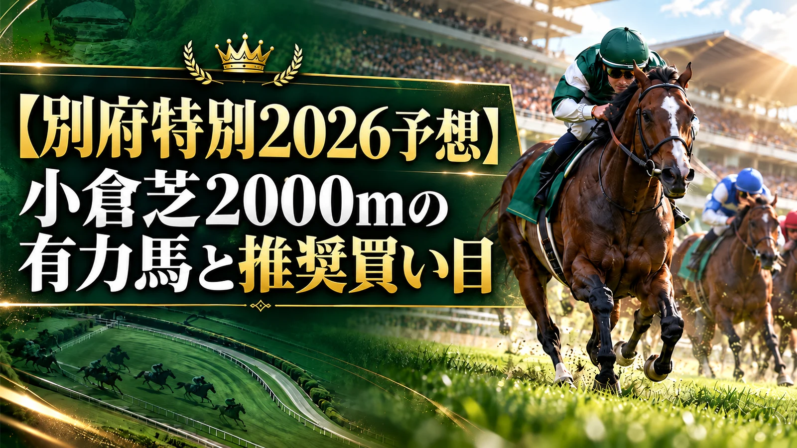 【別府特別2026予想】小倉芝2000mの有力馬と推奨買い目