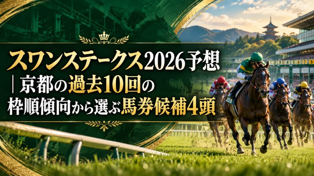スワンステークス2026予想｜京都の過去10回の枠順傾向から選ぶ馬券候補4頭