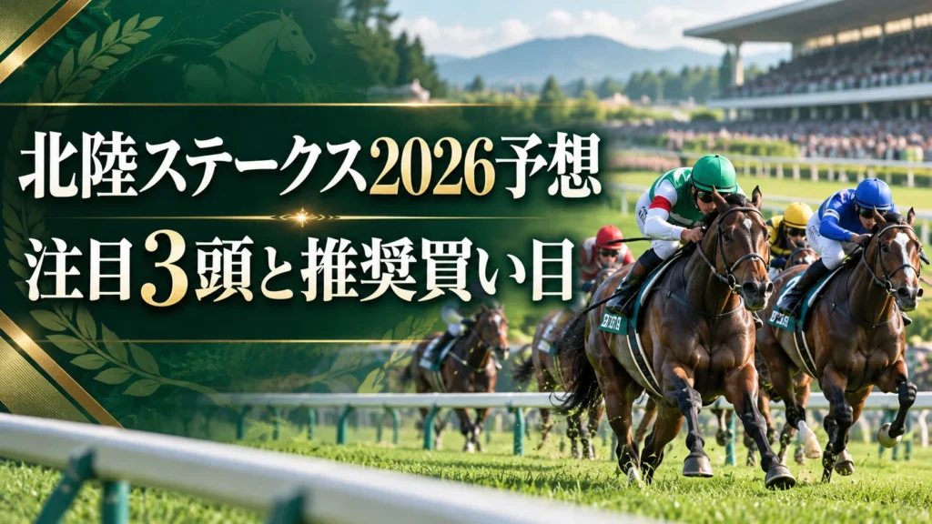 北陸ステークス2026予想｜注目3頭と推奨買い目