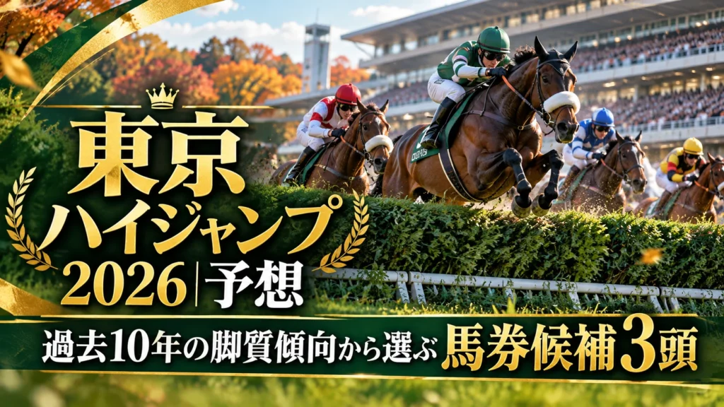 東京ハイジャンプ2026予想｜過去10年の脚質傾向から選ぶ馬券候補3頭