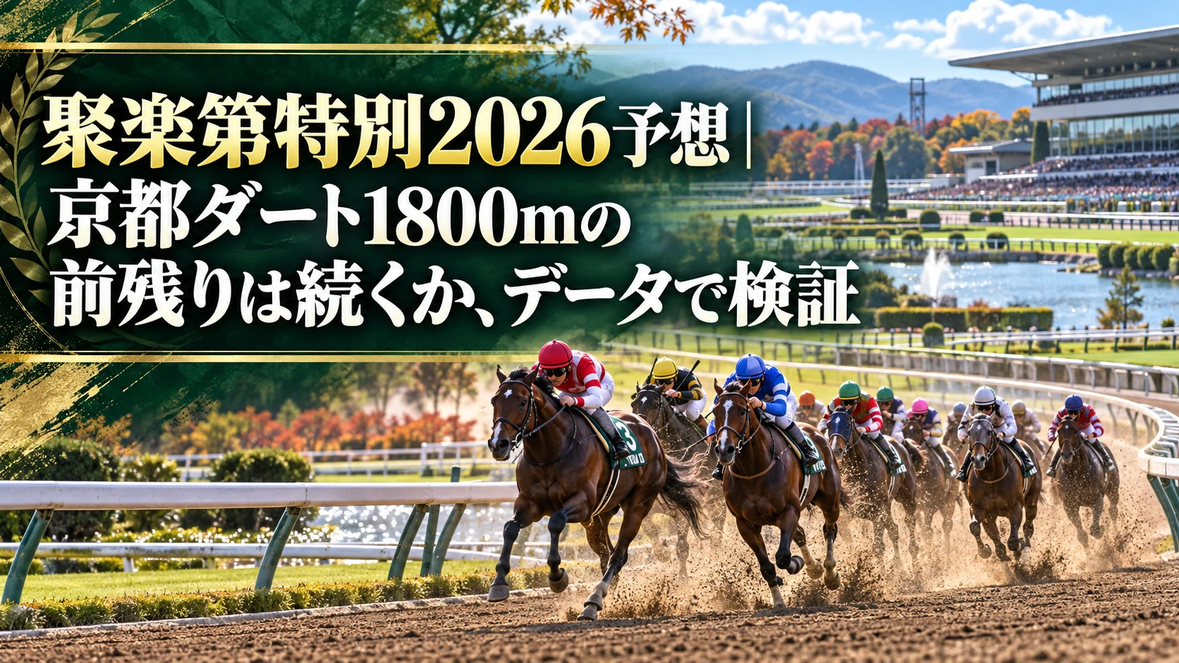 聚楽第特別2026予想｜京都ダート1800mの前残りは続くか、データで検証