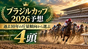 ブラジルカップ2026予想｜過去10年の斤量傾向から選ぶ4頭