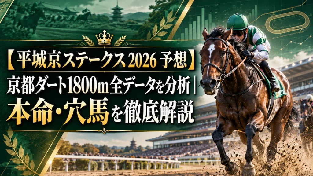 【平城京ステークス 2026 予想】京都ダート1800m全データを分析｜本命・穴馬を徹底解説
