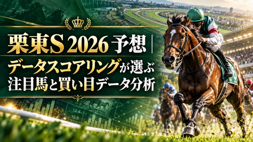 栗東S 2026 予想｜データスコアリングが選ぶ注目馬と買い目データ分析