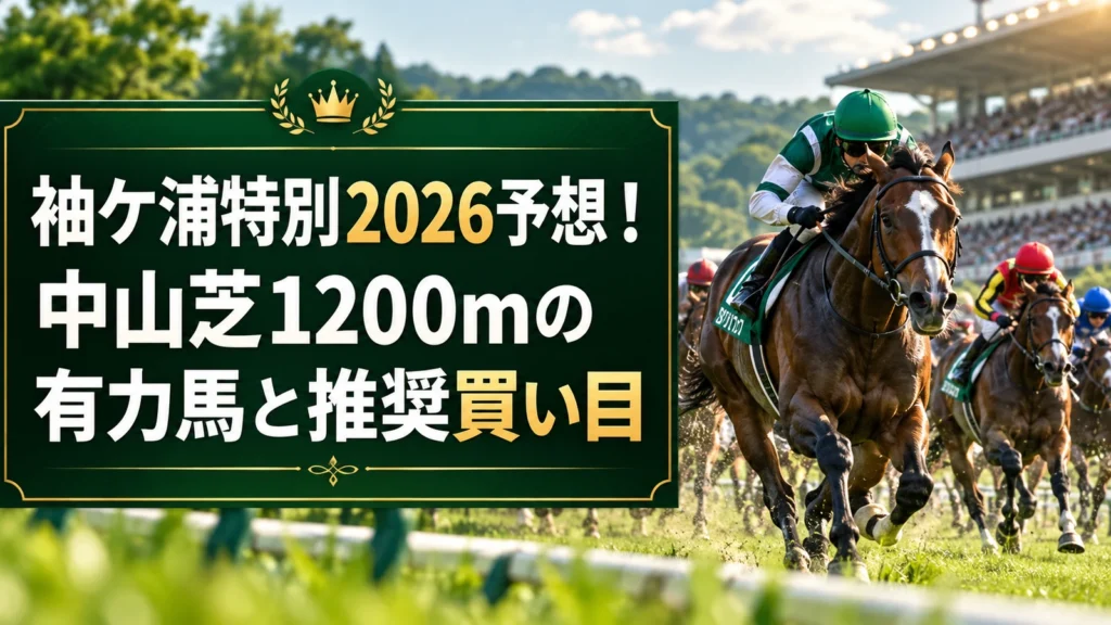 袖ケ浦特別2026予想！中山芝1200mの有力馬と推奨買い目
